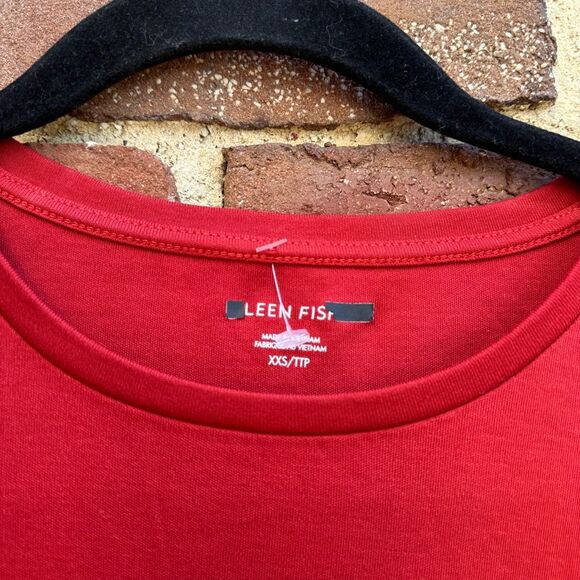 Eileen Fisher Women's $79 Organic Cotton Interlock Crew Neck Tee XXS - Picture 3 of 8